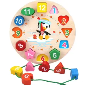 Montessori Wooden Toys for Babies 1 2 3 Years Boy Girl Gift Baby Development Games Wood Puzzle for Kids Educational Learning Toy