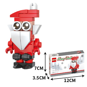 Xr 12 Trong 1 Giáng Sinh Chủ Đề Các Mặt Hàng Tự Làm Giáo Dục Xây Dựng Khối Đồ Chơi Cho Trẻ Em Giáng Sinh Hươu Wagon Set - Product Image 3