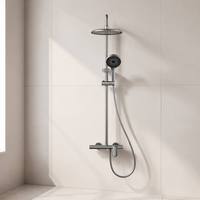 Ensemble de douche mural rond haute pression en aluminium anodisé, style minimaliste moderne, 3305, pour la maison, l'hôtel, la salle de bain, usage quotidien sanitaire