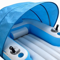 Umweltfreundliches PVC-Schlauchboot für Kinder mit Eingebautem Antriebsmotor Faltbares Design für Außenpools mit Überdachung