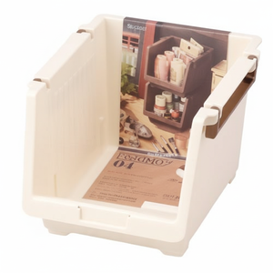 Organizzatore di organizzazione e archiviazione per la casa bianco profondo a 2 livelli Inomata - Product Image 1