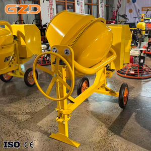 Bétonnière mobile électrique diesel/essence GZD de petite taille (350L, 500L, 700L) avec <span class=keywords><strong>moteur</strong></span> pour la construction résidentielle - Product Image 5