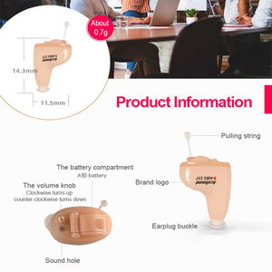 Productos para el Cuidado del Oído y la Audición al por Mayor, Audífonos Intracanales Digitales Programables, Invisibles, Médicos, Mini CIC, para <span class=keywords><strong>Personas</strong></span> Sordas - Product Image 3