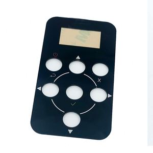 Panel Acrílico PMMA de 1 mm de Grosor con Corte de Orificios Redondos y Recubrimiento de Membrana Impresa para Botón Pulsador - Product Image 1