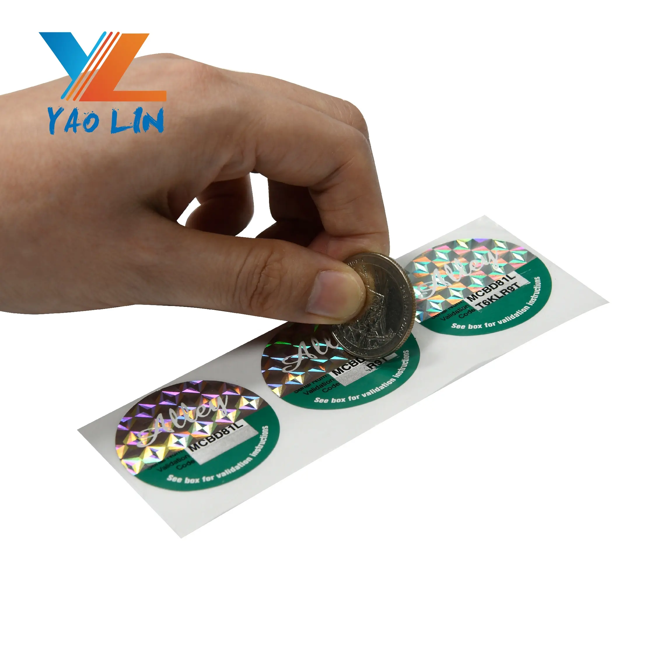 Adesivo ologramma partico olografico creatore logo personalizzato forte adesivo tirzepatid etichetta adesivi etichetta semaglutid etichetta