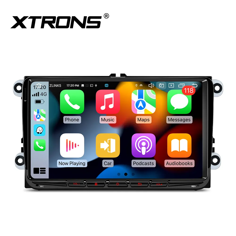 XTRONS Đài Phát Thanh Xe Hơi 9 "Cho Volkswagen Golf Passat B6 B7 Jetta Polo Tiguan Skoda Octavia Ghế Android 12 GPS Điều Hướng Âm Thanh Nổi Trên Xe Hơi