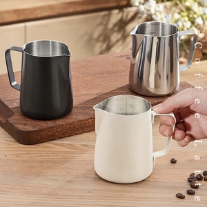 Brocca per Montare il <span class=keywords><strong>Latte</strong></span> in Acciaio Inox, Caraffa per <span class=keywords><strong>Latte</strong></span> Art, Brocca per Schiumare il Caffè, Tazza per <span class=keywords><strong>Latte</strong></span> Espresso da Barista, Accessori per Casa e Caffetteria - Product Image 4