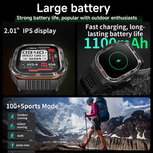 <span class=keywords><strong>Reloj</strong></span> <span class=keywords><strong>Inteligente</strong></span> HT38 con Función de Llamada, Linterna, Brújula, Batería de 1100 mAh, Monitoreo de Salud, Rastreador de Actividad Física y Deportiva, <span class=keywords><strong>Reloj</strong></span> <span class=keywords><strong>Inteligente</strong></span> para <span class=keywords><strong>Hombre</strong></span> - Product Image 2