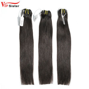 秘鲁人头马人发100% 未加工直7A级天然棕色双纬批发 - Product Image 3