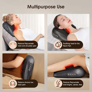Meilleur vendeur Amazon, coussin de <span class=keywords><strong>massage</strong></span> <span class=keywords><strong>Shiatsu</strong></span> pour le cou, le <span class=keywords><strong>dos</strong></span> et le corps, <span class=keywords><strong>siège</strong></span> de <span class=keywords><strong>massage</strong></span> par vibration avec chauffage - Direct usine - Product Image 6