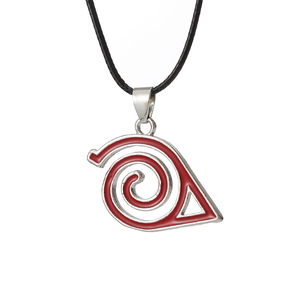 Collier pendentif ZRM Anime pour Konoha Rebellion Ninja, avec logo en alliage, motif de protection frontale <span class=keywords><strong>et</strong></span> de personnalité sable, style bohème avec cordon, direct usine - Product Image 3