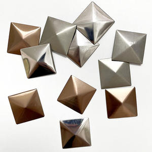 Accesorios Modernos para Puertas y Ventanas de Acero Inoxidable 201, Diseño Cuadrado Piramidal, Estrella Metálica, Tapa Decorativa de Cuatro Lados para Apartamentos - Product Image 4