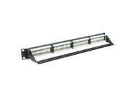 Panneau de brassage RJ45 19 pouces 1U 24 ports FTP Cat6 pour rack avec gaine en PVC et âme en cuivre toronné