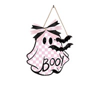 Meilleures ventes : Plaque de porte fantôme en bois à suspendre, Ornement de bienvenue, Décoration murale d'Halloween pour porte d'entrée et décoration intérieure