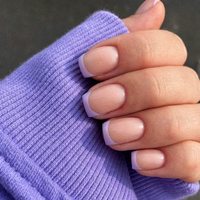 Faux ongles carrés courts en acrylique à couverture complète, 24 pièces, à presser, style French Manucure, très populaires