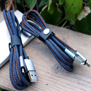 Cable cargador micro usb tipo c para iphone y samsung, muestra gratis, estilo vaquero, núcleo de cobre, carga rápida - Product Image 6