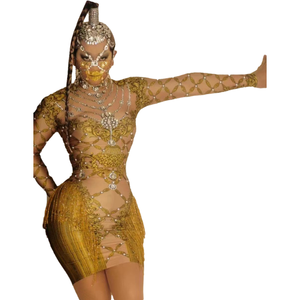 Traje Brillante De plata con flecos para espectáculo, modelo de celebridad, bar, rave, dancer, club de escenario, <span class=keywords><strong>dj</strong></span>, ds - Product Image 1