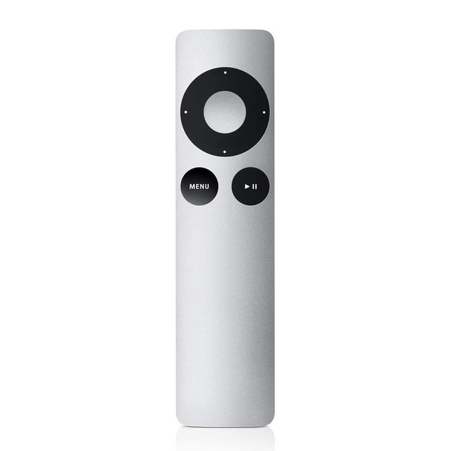 MC377LL/A Replacement Remote Control for Apple TV 1 2 3 Silver Gray Controller with Silicone Buttons