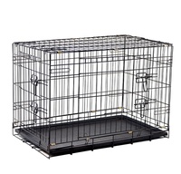 Cage pour chien de bonne qualité, pour chiens de taille moyenne, solide, simple, moderne, empilable, respirante, en fer