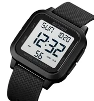 Skmei 1894 Sport numérique LED montre carrée résistant à l'eau 50 mètres montres de mode alarme décontracté chronographe montre-bracelet pour hommes