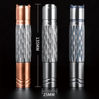 Lampe torche LED puissante en titane premium lampe de poche extérieure USB rechargeable lampe de camping EDC lampe torche d'urgence portable