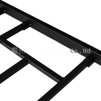 Lit double en fer forgé de style européen, cadre en fer massif, non pliable, pour chambre principale, location, taille et couleur personnalisables