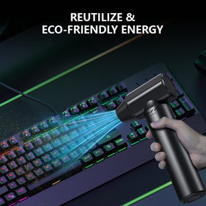 Điện không khí Khăn lau bụi siêu điện không dây không khí Khăn lau bụi có thể sạc lại động cơ không chổi than 4-gear có thể điều chỉnh bụi Blower máy tính xe - Product Image 5