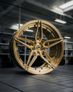 JJSEES Nouveau modèle de jantes en alliage d'aluminium forgé de 16 à 24 pouces, 2 pièces, concaves, bronze, 40 mm ET pour voitures de luxe Audi - Product Image 3