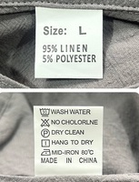 Ensemble Minimaliste Homme en Lin Tissé : Chemise Manches Longues et Pantalon Large – Tenue Décontractée Printemps-Été pour la Plage – Vente en Gros Personnalisée