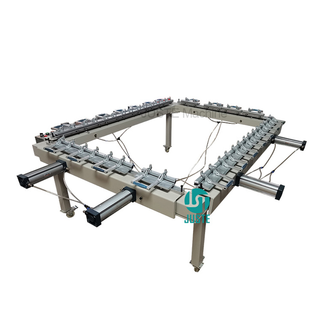 Pneumatic Screen Stretcher Electrical Salon Screen Canvas Frame Mechanical Industry Semi Automatic Stretching Machine