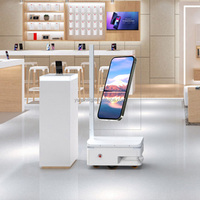Robot automático para evitar obstáculos, pantalla táctil, pantalla de publicidad Oled, navegador, modelo grande, máquina todo en uno