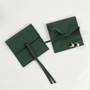 Pochette d'emballage pour bijoux en gros, multifonctionnelle, en suède microfibre, personnalisable - Product Image 3