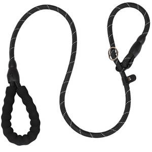 Correa para perros con mango acolchado, 1,5 m, 2 m, negro, rojo, para perros medianos y grandes, entrenamiento, paseo, agarre cómodo - Product Image 3