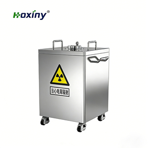 Contenedor de Residuos Radioactivos de Laboratorio |   Contenedor Blindado con Revestimiento de Plomo de 10L, 20L y 50L |   Empaque Seguro en Caja de Madera Contrachapada - Product Image 1
