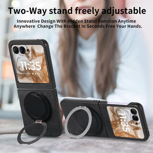 Funda para Teléfono Móvil <span class=keywords><strong>Motorola</strong></span> <span class=keywords><strong>Razr</strong></span> 50/60 - Diseño Delgado de PC Rígido con Anillo Giratorio y Soporte, Protección Anticaídas, Estilo Simple y Moderno - Product Image 2