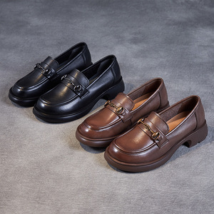 Mocassins en cuir pour femmes, mocassins <span class=keywords><strong>Weston</strong></span> antidérapants pour femmes, nouveau design, mocassins en cuir blancs - Product Image 5