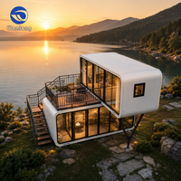 Maison cube de 40 pi x 30 pi, Cabane Apple, Pergola extérieure, Bureau Cabane Apple, Maison Apple avec énergie solaire et certifications SAA CE