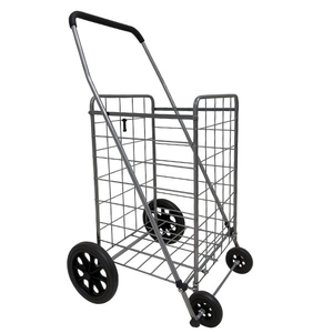 Vietnam Produced High Load Capacity Medium <b>Shopping</b> <b>Trolleys</b> with Utility Frame and 8-Inch Rear <b>Wheels</b> <b>for</b> Material Handling Use - Product Image 1