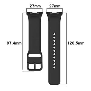 สายนาฬิกาซิลิโคนระบายอากาศรุ่นใหม่จากโรงงาน สายรัดข้อมือแบบนุ่มพร้อมหัวเข็มขัดแม่เหล็กสีสันสดใสสำหรับ Redmi Watch6 - Product Image 5