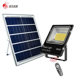 Zhongshan – lampe d'extérieur mobile étanche Rechargeable à haute luminosité, fonctionnement à longue portée, capteur IP66, 300 watts, projecteur solaire LED