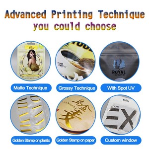 Tùy chỉnh bao bì Nắp kéo giấy kraft đứng lên túi với cửa sổ Túi Mylar bán buôn Zip khóa Nhựa đứng lên túi thuốc lá - Product Image 6