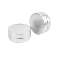 Boîte de conserve en aluminium ronde miniature vide de 45x45x18 mm, boîte d'emballage, couvercle à vis en aluminium, boîte en fer blanc, récipient rond pour le thé