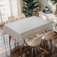 Nappe en PVC antidérapante RNPT Russie, Housse de table rectangulaire essuyable pour cuisine