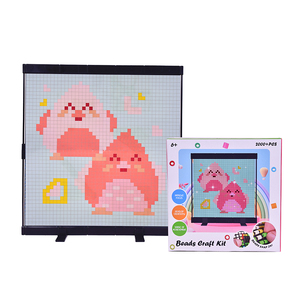 Kit de Peinture Mosaïque Pixel Art DIY avec 2000 Perles Sans Repassage, Grande Toile en Maille Flexible, Outils et Gabarits - Product Image 5