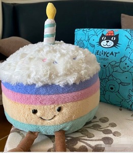 Peluche Jelly Cat <span class=keywords><strong>Rainbow</strong></span> Cake, adorable jouet de réconfort pour bébé avec rembourrage en coton PP et coton, cadeau pour poupée de fille - Product Image 6