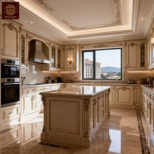 Muebles <span class=keywords><strong>de</strong></span> <span class=keywords><strong>Cocina</strong></span> <span class=keywords><strong>de</strong></span> Madera Maciza <span class=keywords><strong>de</strong></span> Nogal Oscuro <span class=keywords><strong>de</strong></span> Lujo, Estilo Europeo Tradicional con Tallado Ornamentado, Hechos a Medida, Precio <span class=keywords><strong>de</strong></span> Fábrica - Product Image 3