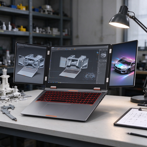 แล็ปท็อปสำหรับมืออาชีพหน้าจอสามจอ ขนาด 16 นิ้ว Intel Core i5 12450H แรม 32GB SSD 1TB เวิร์กสเตชันสำหรับธุรกิจ - Product Image 5
