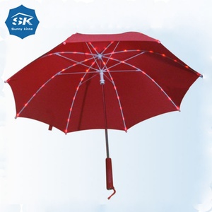 Wholesale Promotional Folding Outdoor Straight Pattern <b>Plastic</b> Umbrella with Back Light for Travel Agencies - Product Image 6