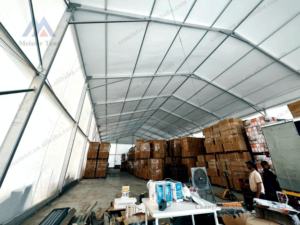 Carpa de Almacenamiento Grande de PVC Impermeable e Ignífuga de 20x50m para Todas las Estaciones, para Exposiciones, Almacenes, Fábricas y Uso en Exteriores - Product Image 5