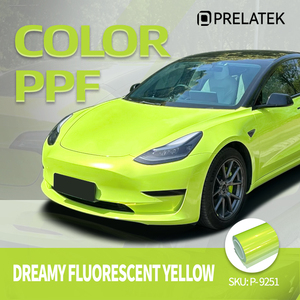 Prelatek Dreamy Fluorescent Yellow TPU Wrap présente des caractéristiques de couleur vive et élégante, accrocheur et très attrayant visuellement. - Product Image 2